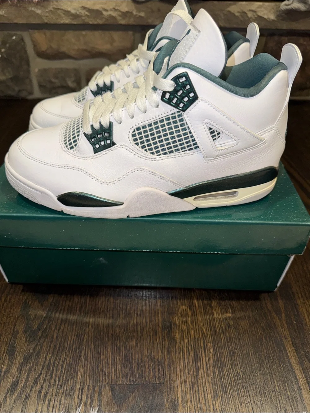 Air Jordan 4 Retro 'Oxidized Green' Sz Men 8.5/Women 10